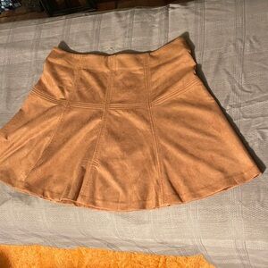 LC Lauren Conrad Tan Mini Skirt